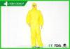 Non Woven Breathable Colored Disposable Protective Coverall With Hood For Workers