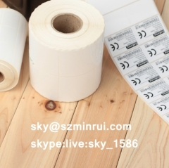 Self Adhesive Blank Tamper Evident Labels Roll Destructible Paper Sticker Roll