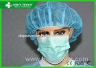 SMS Hospital Blue Nursing Scrub Caps Disposable / Custom Surgical Caps