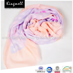 Fashion Digital Print Long Super soft Cotton Fiber Color Woman Scarf