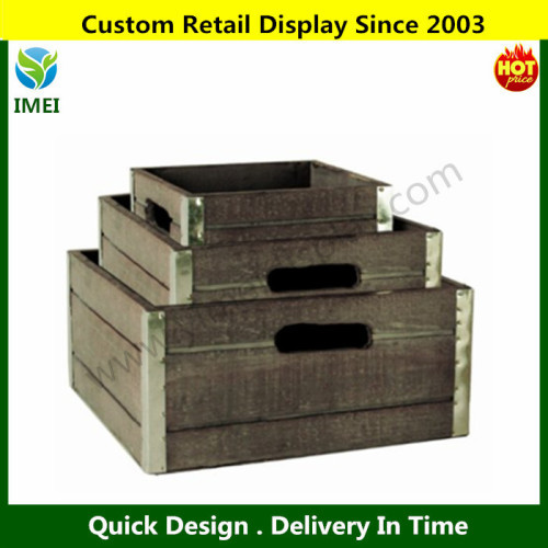 Set of 3 Wood Crates