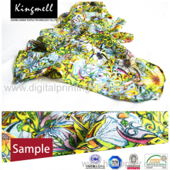 2015 New style and design female long han edition only beautiful silk chiffon stitching printed scarf