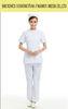 Comfortable White Medical Office Women Scrubs Nursing Uniforms With Hat