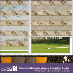 Customized Jacquard Of Polyester Material Fabric Window Blind For Wholesale