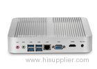 Intel i3-5005u fanless mini PC support 4K ultra HD display thin client