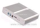 Intel Core i7-4500U dual NIC fanless mini PC support 1080P display barebone