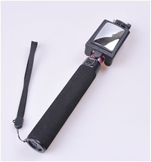 Folder Clip with Mirror Selfie Stick with Cable