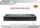 Tribrid H.264 16 Channel AHD CCTV DVR 720P RS485 PTZ Control With 2 USB Ports