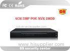 3MP ONVIF POE NVR Network Video Recorder 4 Channel For iOS Mobile System