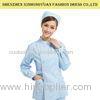 Plain Medical Doctor Uniform / Nurse Uniform Dress With Embroidery Logo