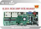 8 Channel H.264 DVR Main Board Multiple Cloud Technology 2 X 6T HardDisk