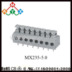 Spring clamp terminal blocks PCB Screwless connectors 7.50 mm pin spacing