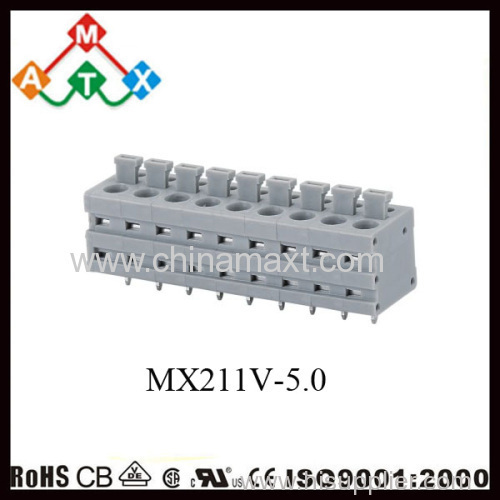 Screwless Terminal Blocks Spring connector 5.0mm 300V 8A