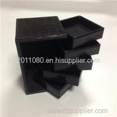 Five Layers Leather Jewelry Box