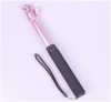 Selfie stick with built in shutter with metal connector Bluetooth Monopod