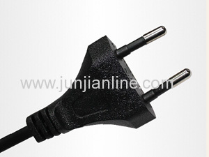 Europe/french standard plug power cord VDE approved power supply cord 2.5A 250V supplier