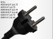 Europe VDE 7A/250v Standrad plug wire power plug cord