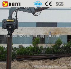 BEIYI pile driving machine hydraulic pile driver excavator mounted vibro pile hammer