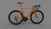 700C Wheel Custom Carbon Bike Frame Orange For Road Racing