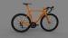 700C Wheel Custom Carbon Bike Frame Orange For Road Racing