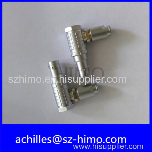 solder 2pin lemo right angle 90 degree metal cable to cable connector 1B 2B 3B Series