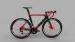 Custom Red 46cm Carbon Bicycle Frame And Fork For Road Racing