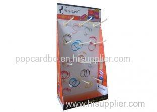 Portable Cardboard Counter Displays Shelf ENCD023 Stands for headwear hanging in shops