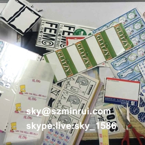 Ultra Adhesive Vinyl Eggshell Destructive Sticker Label Destructible Graffiti Eggshell Sticker