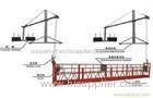 380V / 50HZ ZLP 500 Hanging Suspended Platform Cradle With 30KN Safety Lock