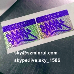 graffiti hologram eggshell stickers/printable hologram sticker/anti-counterfeit hologram sticker paper