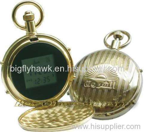 Muslims digital pocket watches azan watches