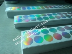 Custom Blank Round Holographic Destructible Labels for Security Seal Stickers Use