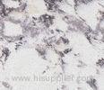 Customized Flat Polished Glacier Grey Quartz Countertops / worktop / table