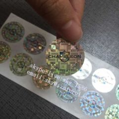Various Design Tamper Evident Security 3D Hologram Sticker with Brittle Fragile Cover