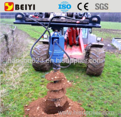 BEIYI excavator drilling machine soil/earth drill auger ground hole digger