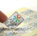 waterproof adhesive labels/permanent adhesive stickers/matte silver polyester label