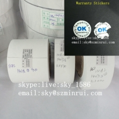 ultra destructible eggshell paper/non removable eggshell paper/destructible security label material