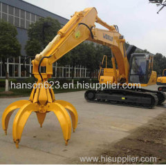 BEIYI hydraulic rotating grapple scrap grab orange peel grab