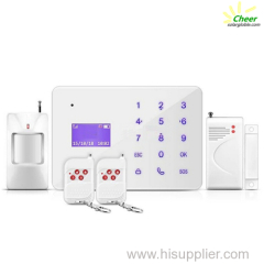 Cheer Touch key home alarm system Security GSM Alarm