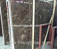 Dark emperador marble slab countertop / Polished marble floor tile