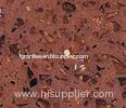 Crystal Shining Brown Quartz Kitchen Countertops / Work Top with Polished Surface