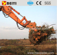 BEIYI hydraulic rotating grapple stone/log/block grab