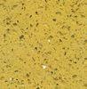 Crystal Yellow Polished artificial quartz stone kitchen top / quartz floor tile