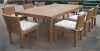Outdoor patio rattan dining table set furniture solutions