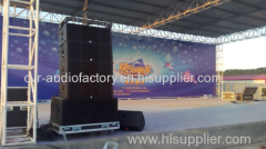 dual 12 inch outdoor sound line array speaker