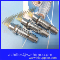 10pin 12pin pcb right angle metal lemo electronic connector for PCB cable