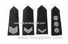 Rectangular Polyester Embroidery Uniforms Shoulder Board Epaulets