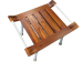 Solid Teak Spa Bench With Aluminum Legs