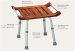 Solid Teak Spa Bench With Aluminum Legs