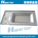 Microwave oven metal top panel progressive stamping die